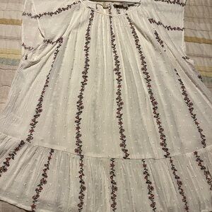 LOFT Cream Floral top